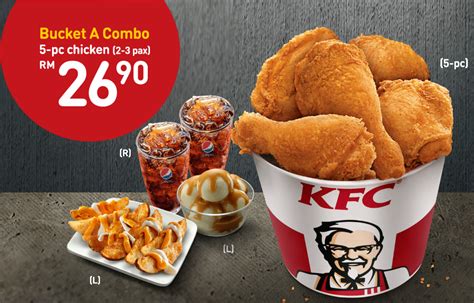 kfc chicken only buckets price